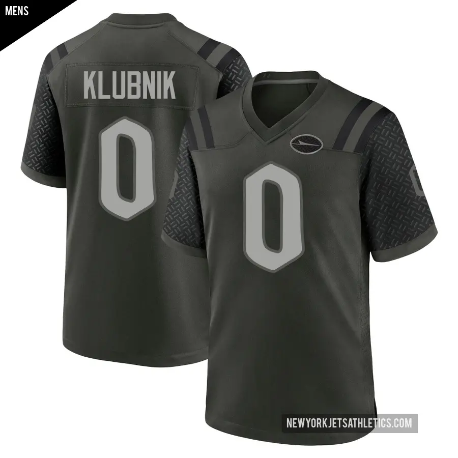 Men's New York Jets ＃0 Cade Klubnik Green Game Gotham 2025 Rivalries Collection Jersey