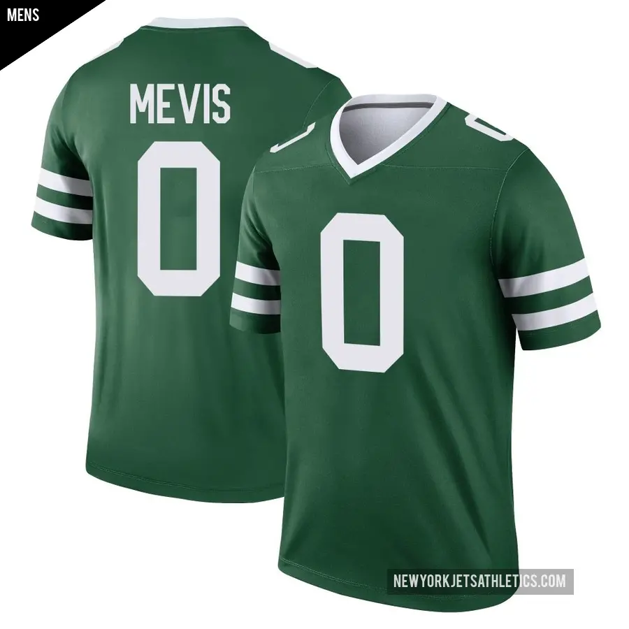 Men's New York Jets ＃0 Harrison Mevis Green Legend Legacy Jersey