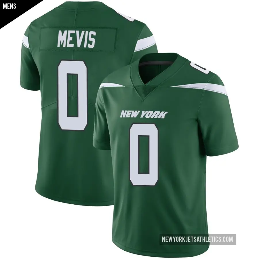 Men's New York Jets ＃0 Harrison Mevis Green Limited Gotham Vapor Jersey