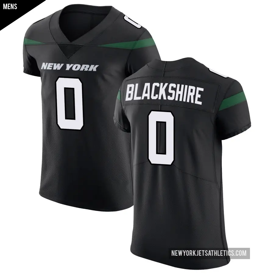 Men's New York Jets ＃0 Kendrick Blackshire Black Elite Stealth Vapor Untouchable Jersey