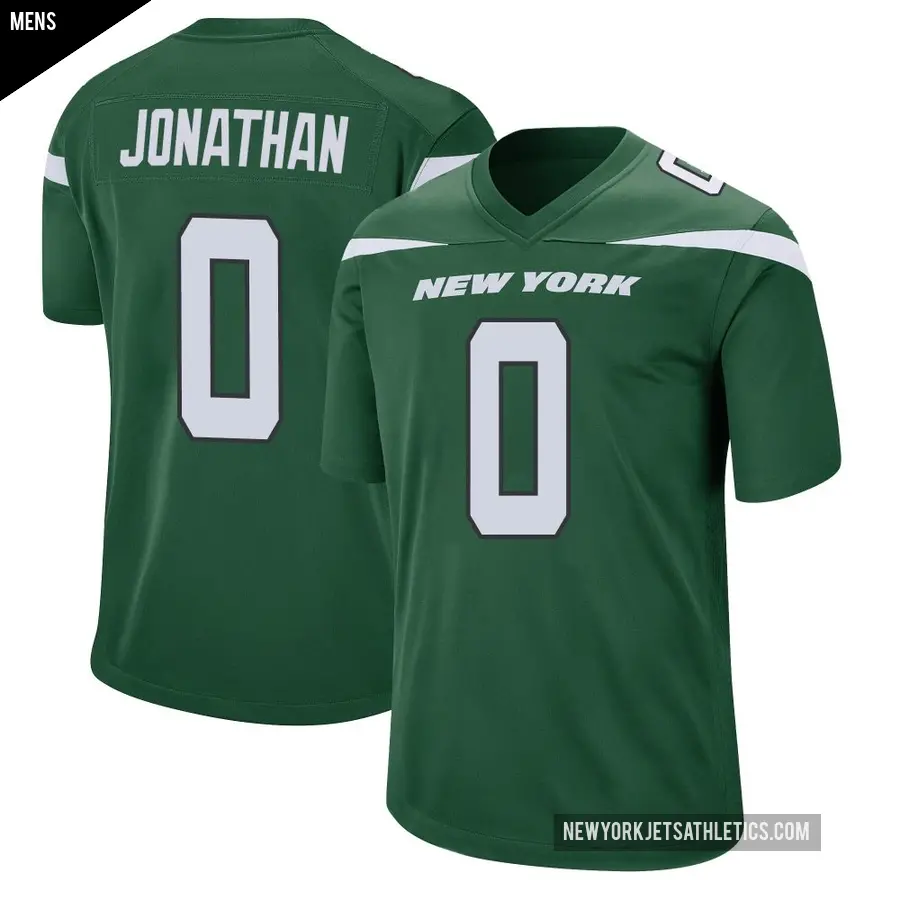 Men's New York Jets ＃0 Kingsley Jonathan Green Game Gotham Jersey