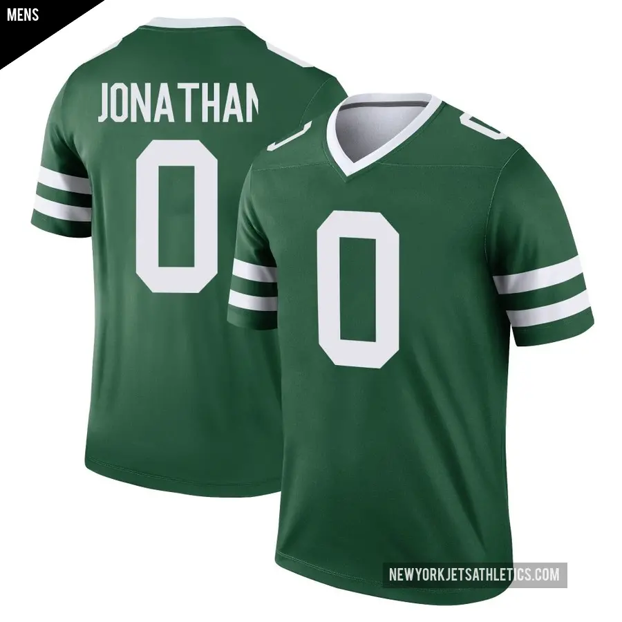 Men's New York Jets ＃0 Kingsley Jonathan Green Legend Legacy Jersey