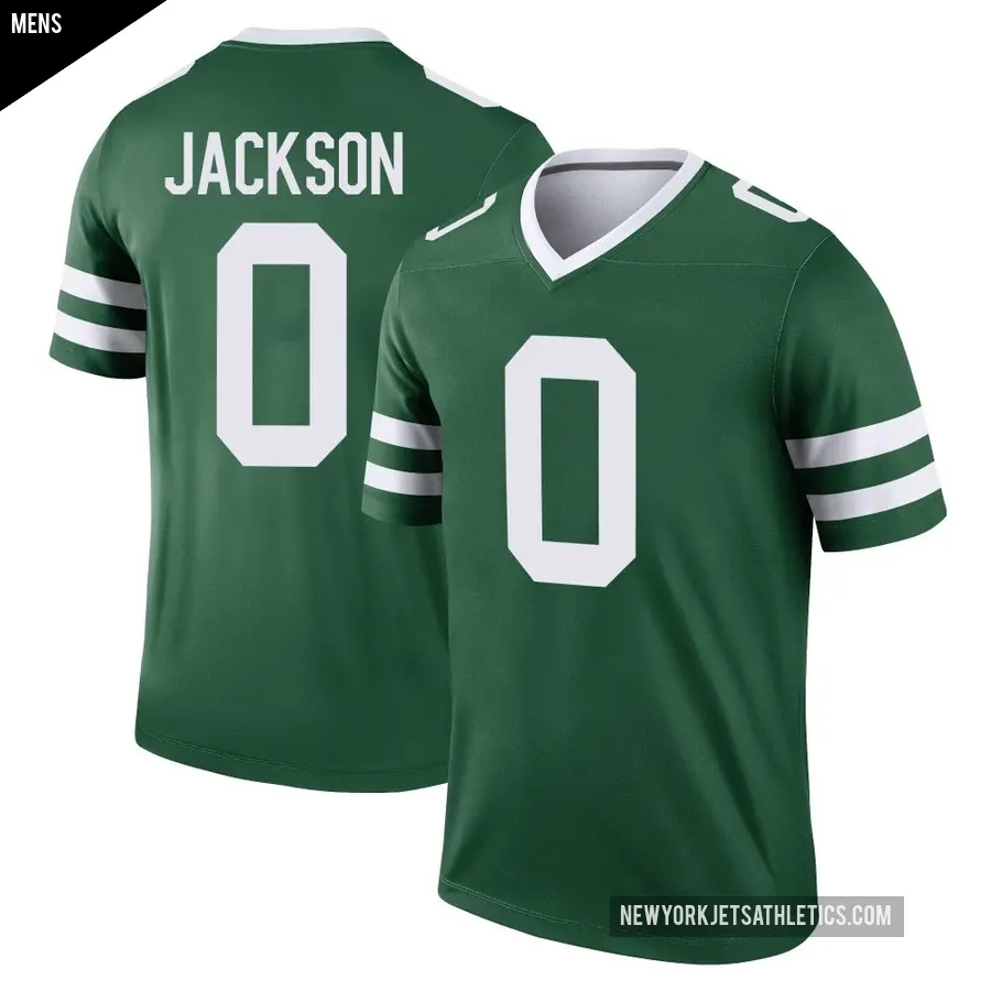 Men's New York Jets ＃0 Samuel Jackson Green Legend Legacy Jersey