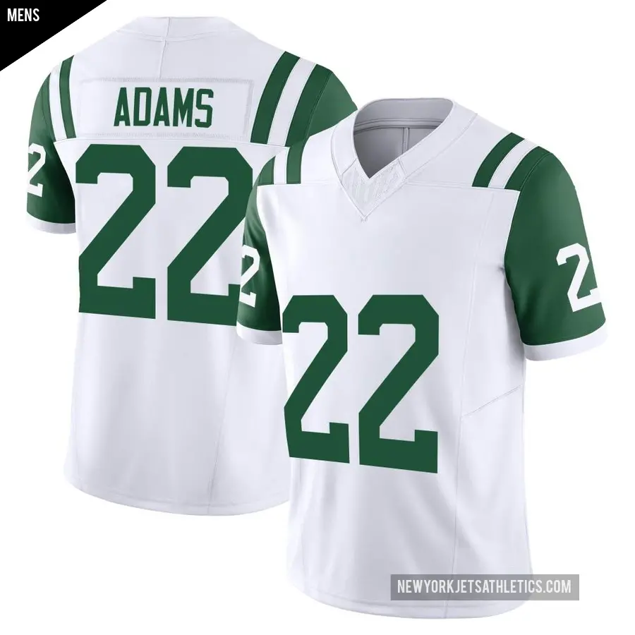 Men's New York Jets ＃22 Tony Adams White Limited Classic Alternate Vapor F.U.S.E. Jersey