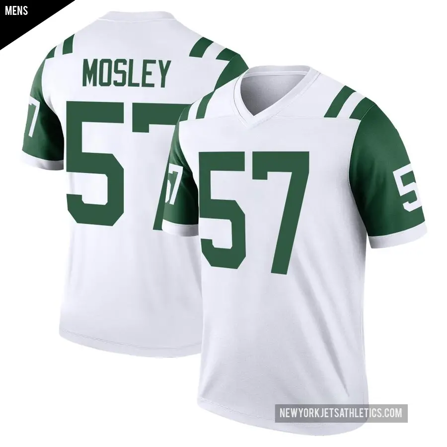 Men's New York Jets ＃57 C.J. Mosley White Legend Classic Alternate Jersey