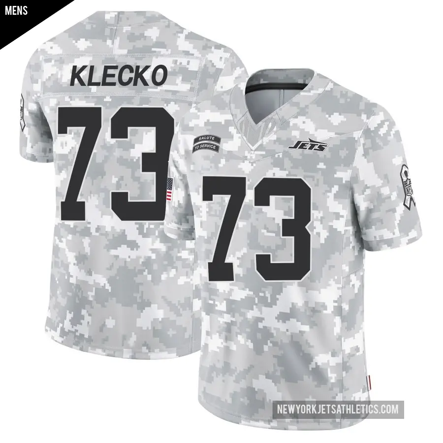 Men's New York Jets ＃73 Joe Klecko Arctic Camo Limited 2024 Salute to Service Jersey