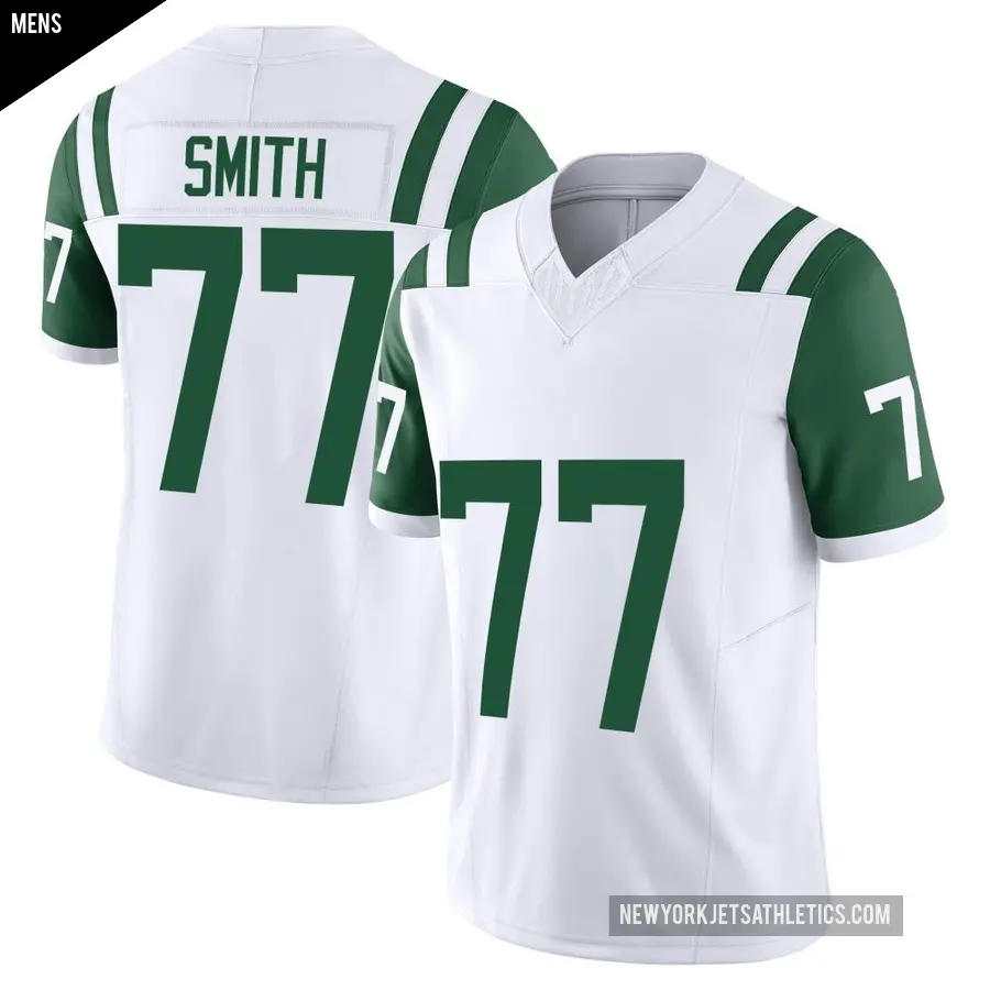 Men's New York Jets ＃77 Tyron Smith White Limited Classic Alternate Vapor F.U.S.E. Jersey