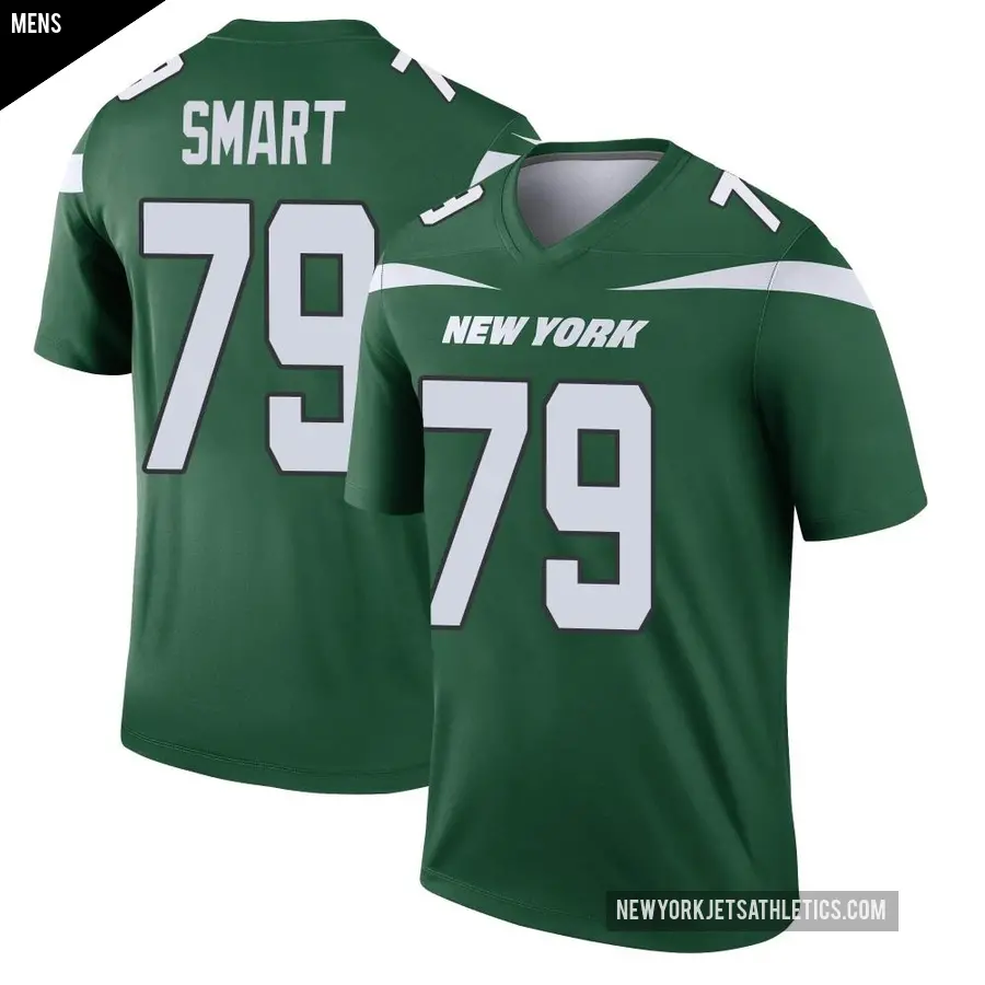 Men's New York Jets ＃79 Tanzel Smart Green Legend Gotham Player Jersey
