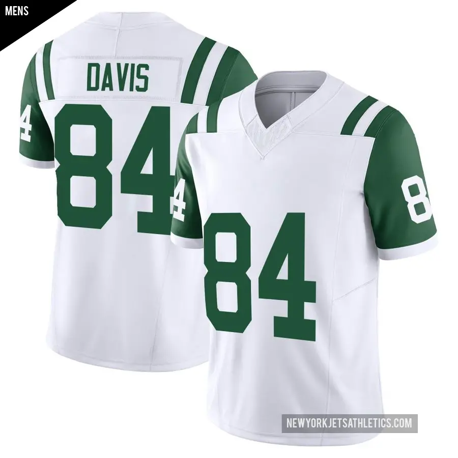 Men's New York Jets ＃84 Corey Davis White Limited Classic Alternate Vapor F.U.S.E. Jersey
