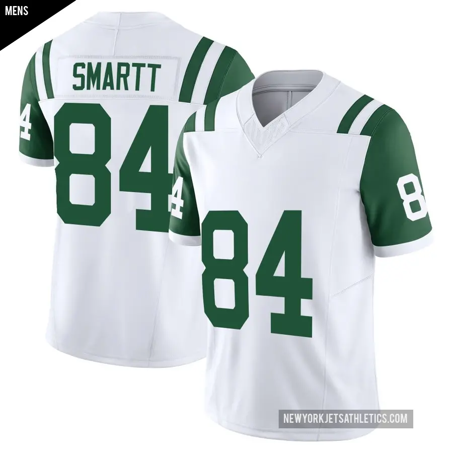 Men's New York Jets ＃84 Stone Smartt White Limited Classic Alternate Vapor F.U.S.E. Jersey