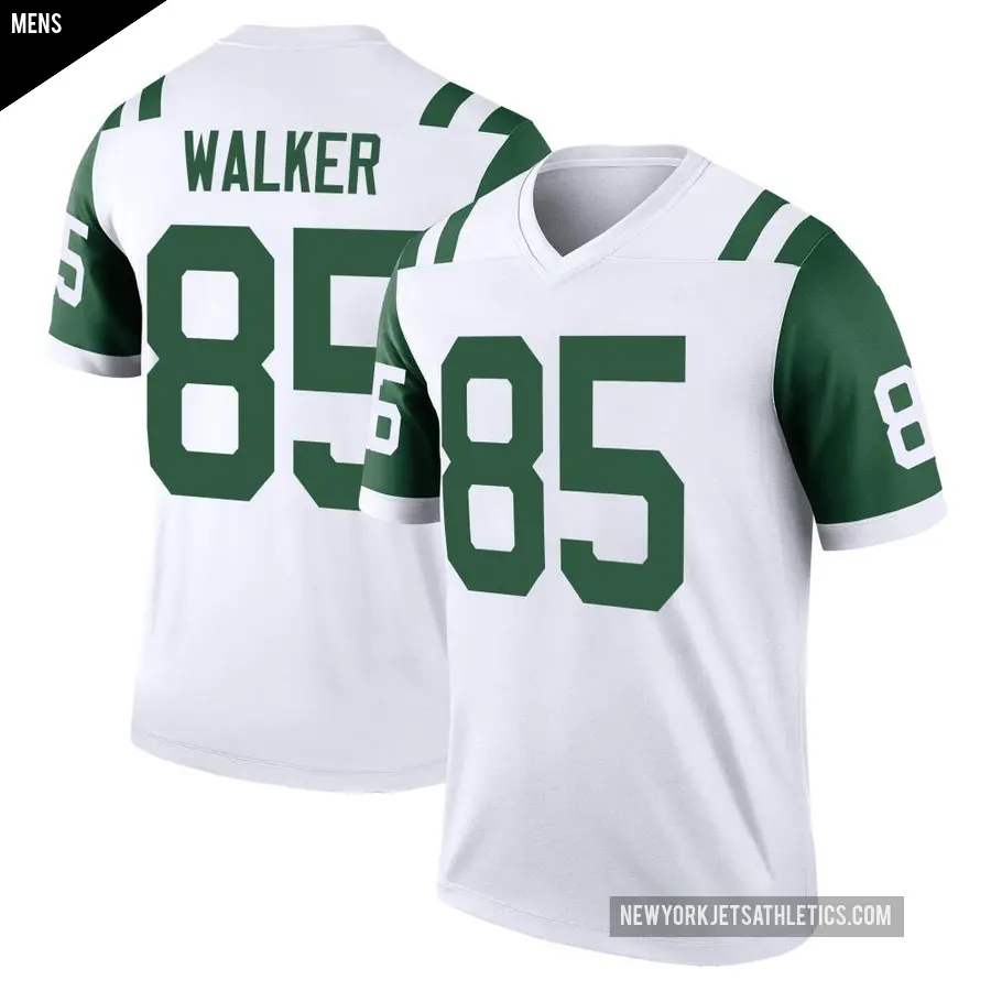 Men's New York Jets ＃85 Wesley Walker White Legend Classic Alternate Jersey