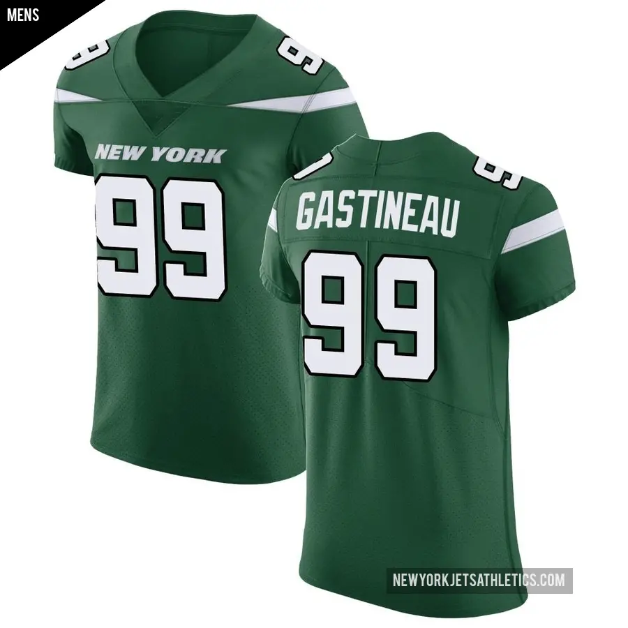 Men's New York Jets ＃99 Mark Gastineau Green Elite Gotham Vapor Untouchable Jersey