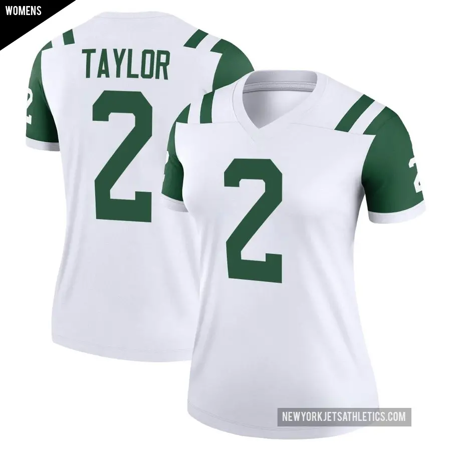 Women's New York Jets ＃2 Tyrod Taylor White Legend Classic Alternate Jersey