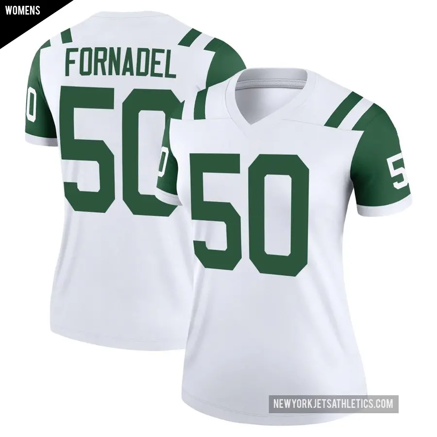 Women's New York Jets ＃50 Liam Fornadel White Legend Classic Alternate Jersey