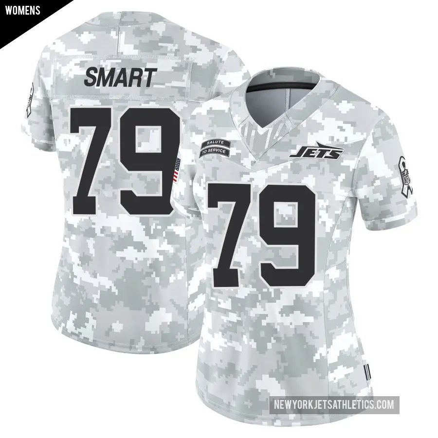 Women's New York Jets ＃79 Tanzel Smart Arctic Camo Limited 2024 Salute to Service Jersey