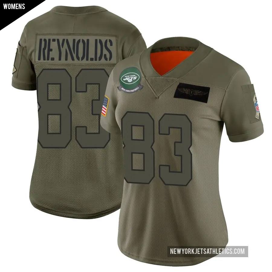 Women's New York Jets ＃83 Josh Reynolds Camo Limited 2019 Salute to Service Jersey