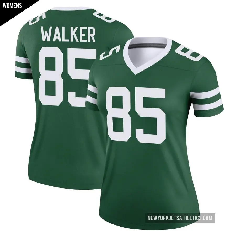 Women's New York Jets ＃85 Wesley Walker Green Legend Legacy Jersey