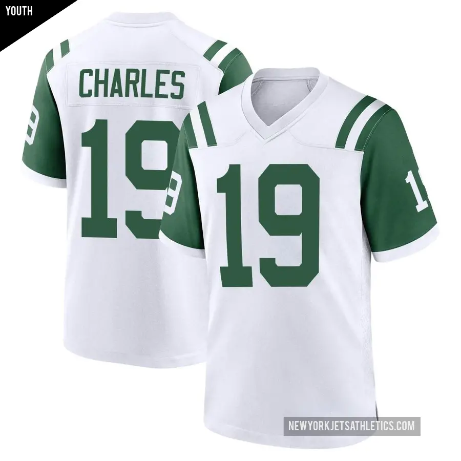Youth New York Jets ＃19 Irvin Charles White Game Classic Alternate Jersey