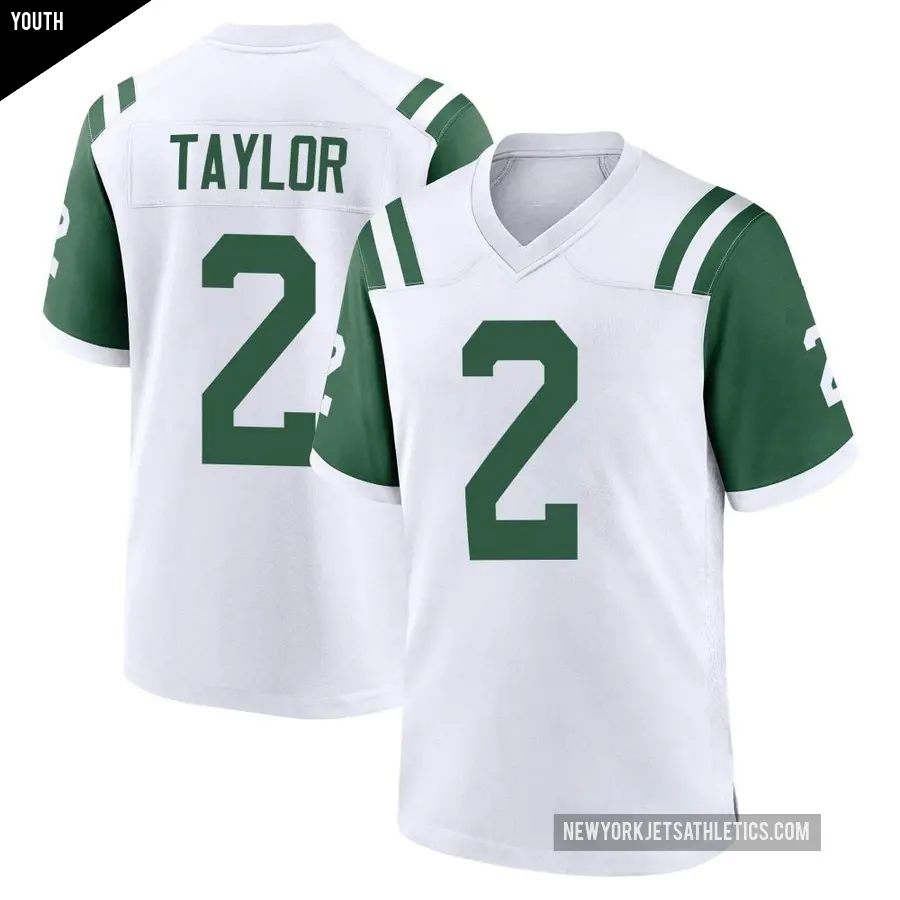 Youth New York Jets ＃2 Tyrod Taylor White Game Classic Alternate Jersey