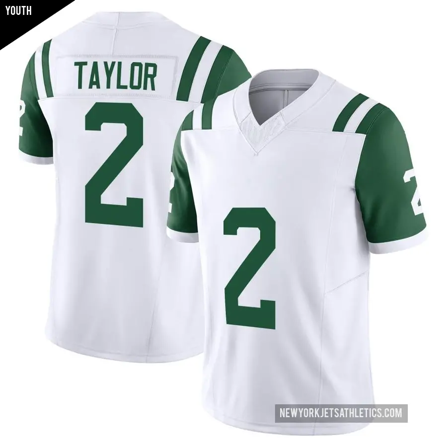 Youth New York Jets ＃2 Tyrod Taylor White Limited Classic Alternate Vapor F.U.S.E. Jersey