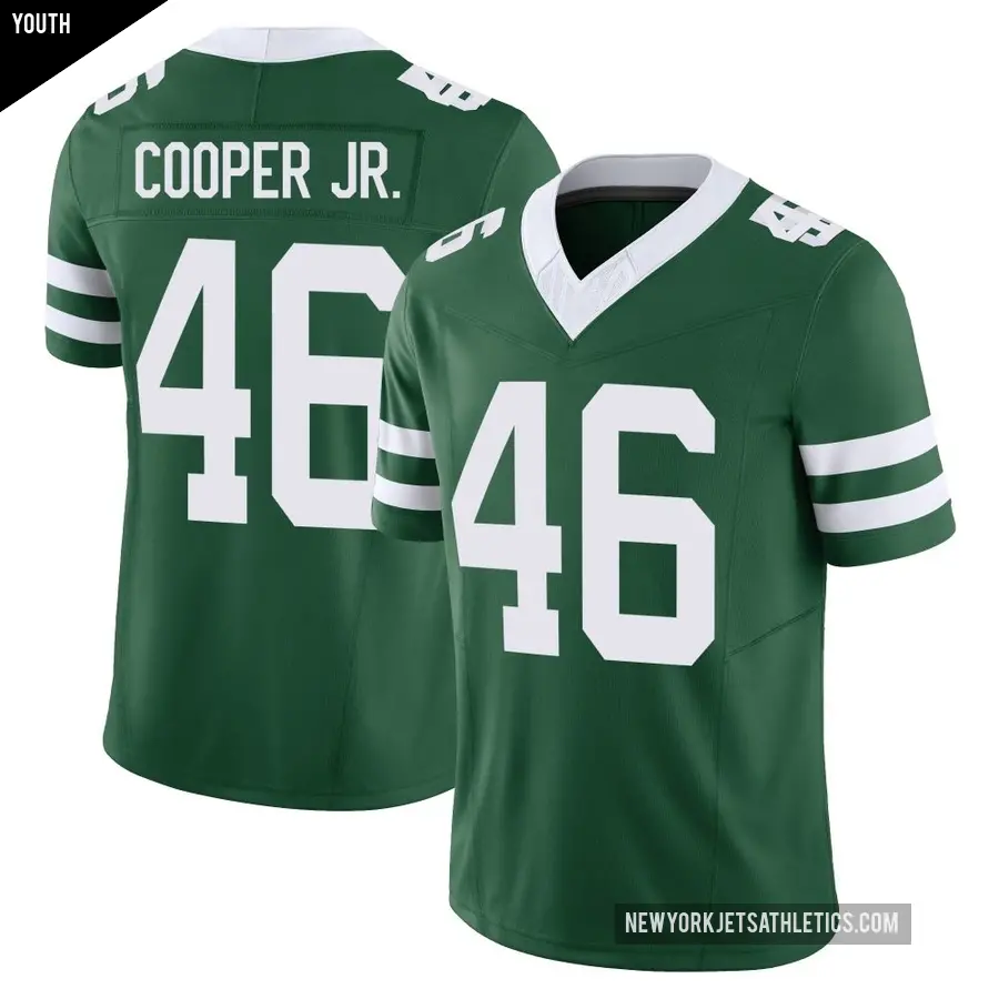 Youth New York Jets ＃46 Ryan Cooper Jr. Green Limited Legacy Vapor F.U.S.E. Jersey