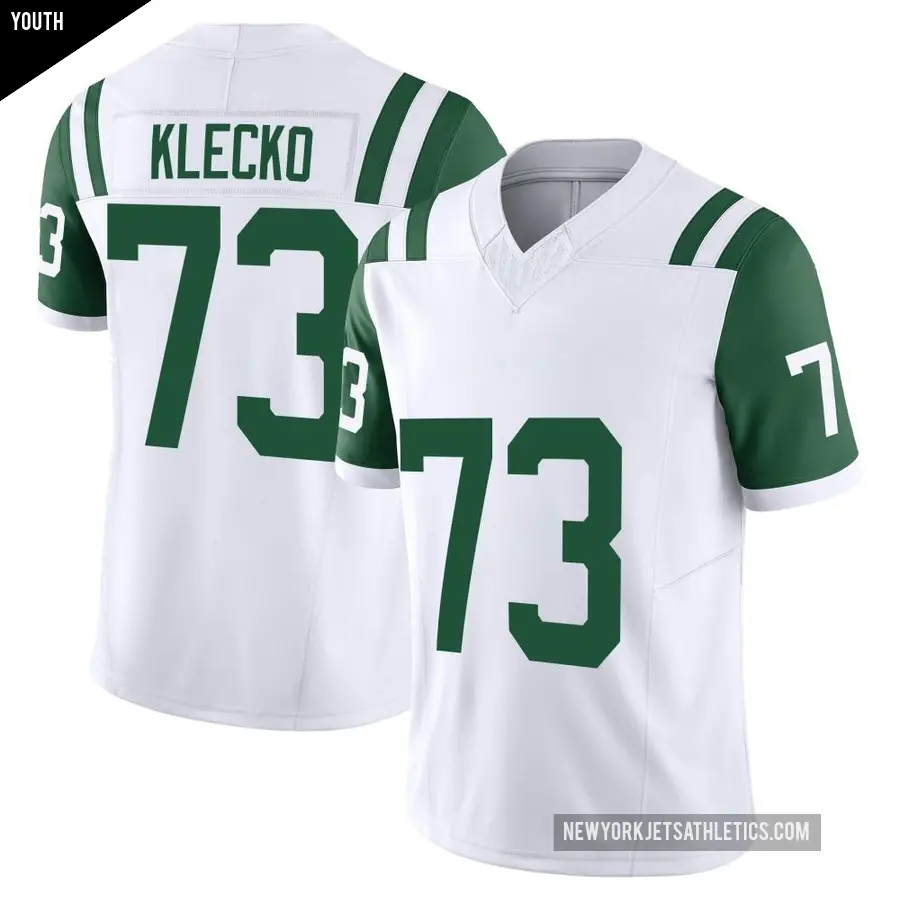 Youth New York Jets ＃73 Joe Klecko White Limited Classic Alternate Vapor F.U.S.E. Jersey