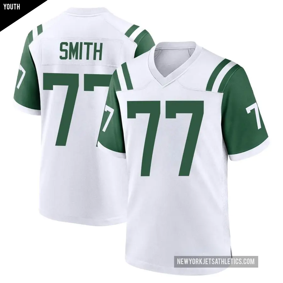 Youth New York Jets ＃77 Tyron Smith White Game Classic Alternate Jersey