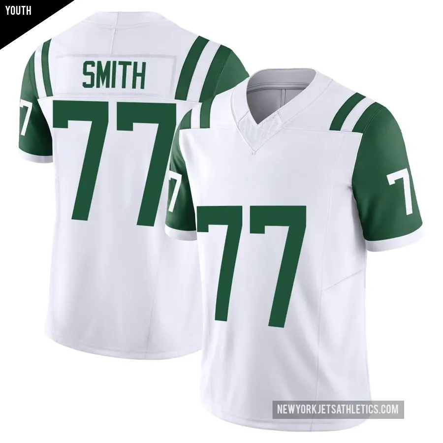 Youth New York Jets ＃77 Tyron Smith White Limited Classic Alternate Vapor F.U.S.E. Jersey