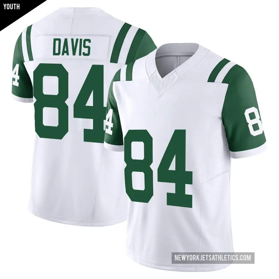 Youth New York Jets ＃84 Corey Davis White Limited Classic Alternate Vapor F.U.S.E. Jersey