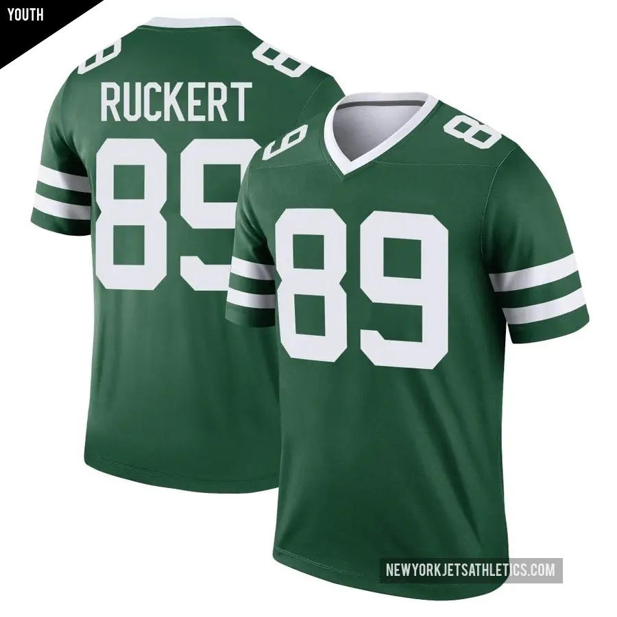 Youth New York Jets ＃89 Jeremy Ruckert Green Legend Legacy Jersey